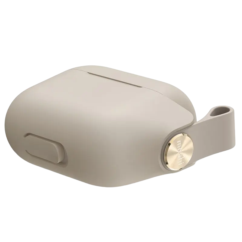 Husă pentru Airpods Moshi Apple Airpods 3 Pebbo Pebbo Bej