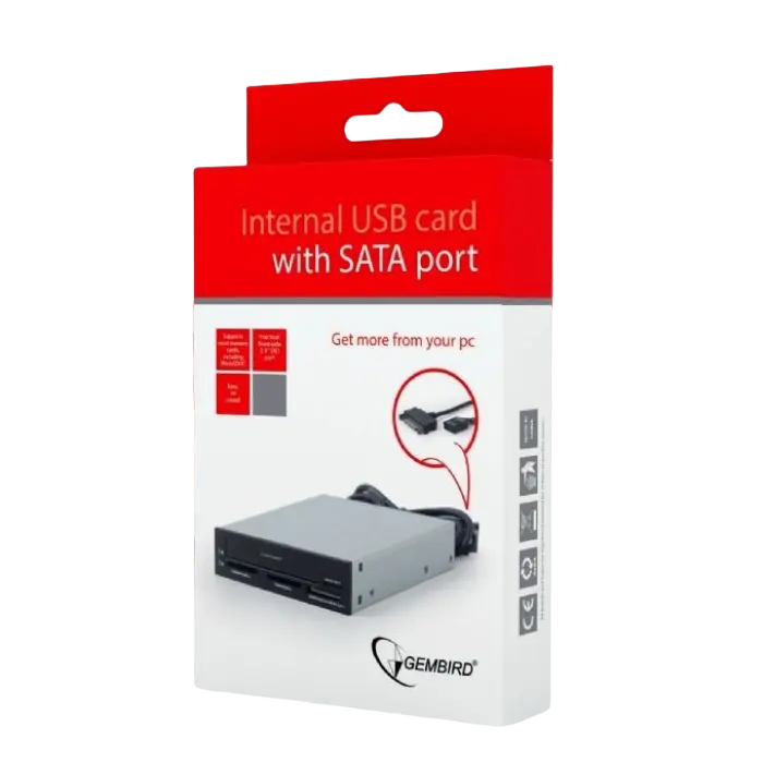 Кардридер Gembird FDI2-ALLIN1-03 Серый