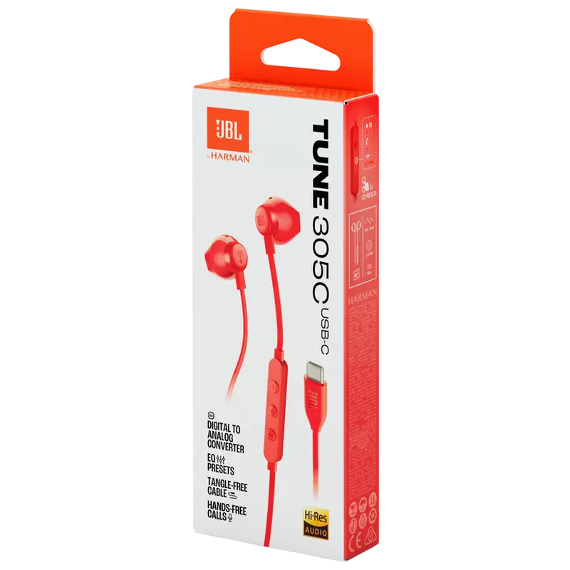 Наушники JBL Tune 305C Красный