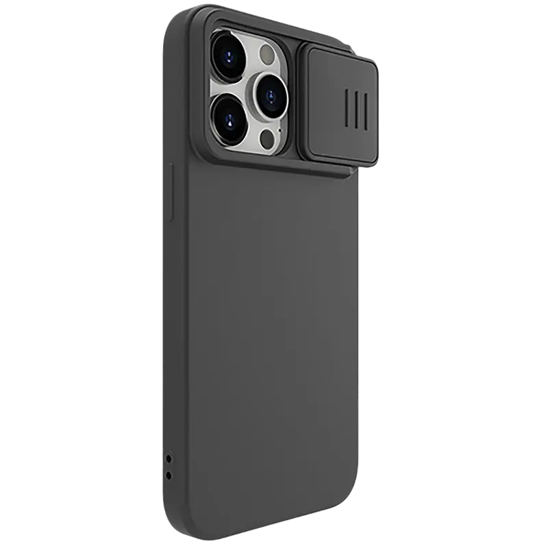Чехол Nillkin Apple iPhone 15 Pro Max CamShield Silky Silicone CamShield Silky Elegant Black