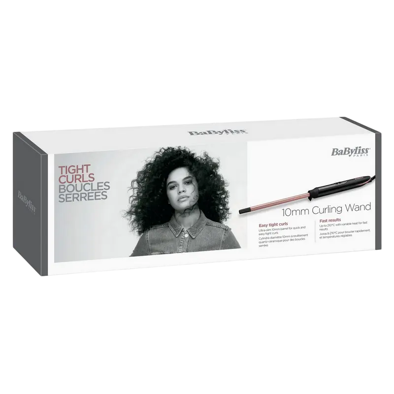 Плойка BaByliss Tight Curls Wand C449E Чёрный | Розовый
