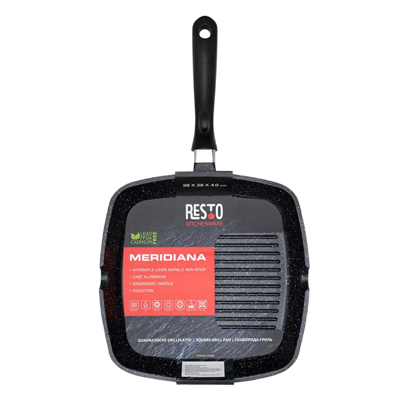 Сковорода-гриль RESTO Meridiana MERIDIANA Чёрный