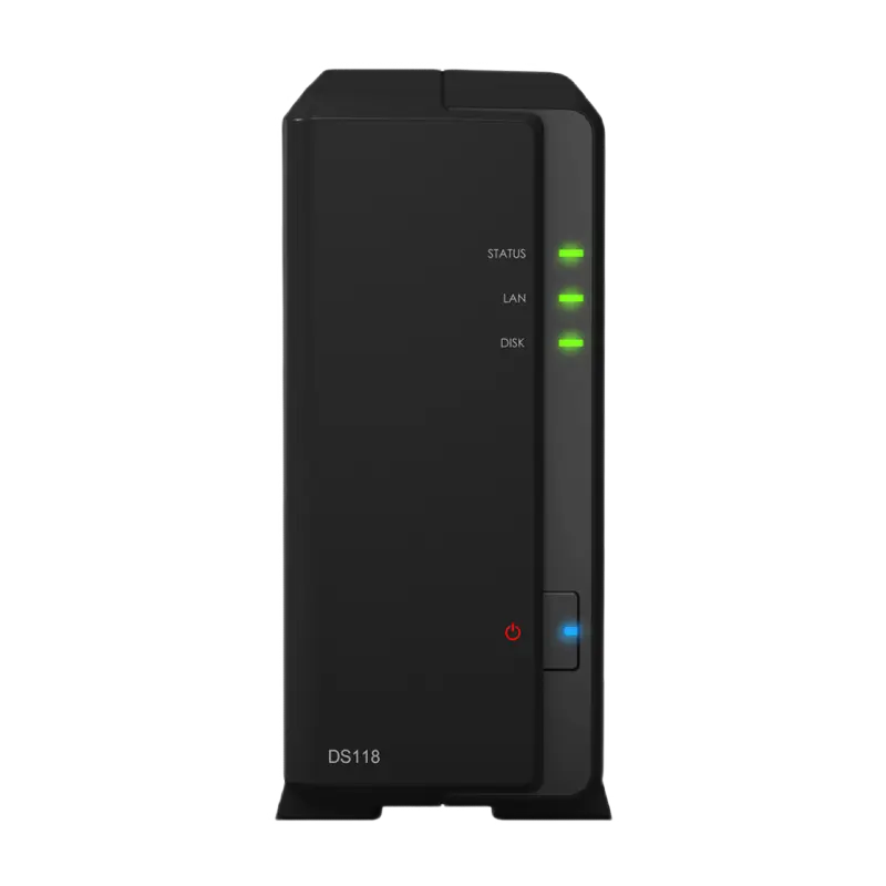 Сетевое хранилище SYNOLOGY DS118 Черный