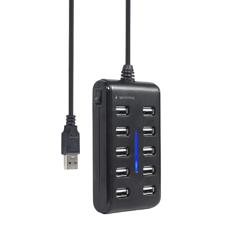 Adaptor Hub Gembird UHB-U2P10P-01 Negru