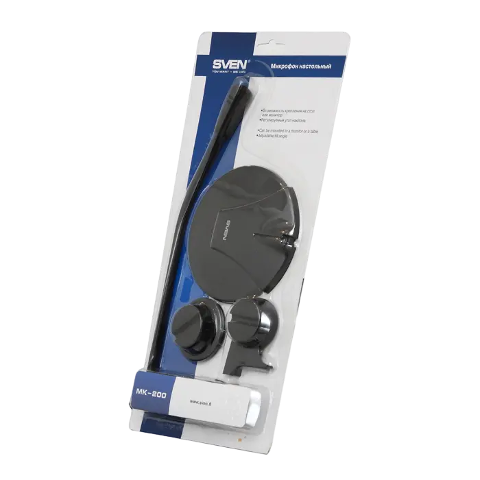 Компьютерный микрофон SVEN MK-200 Проводной аналоговый Черный