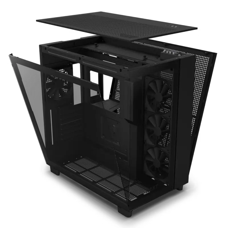 Carcasă PC NZXT H9 Flow Midi-Tower Negru