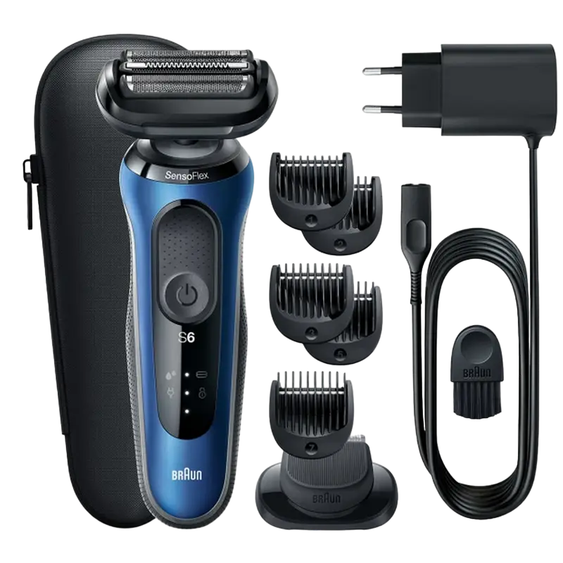 Электробритва мужская Braun Series 6 61-B1500s Wet & Dry Синий