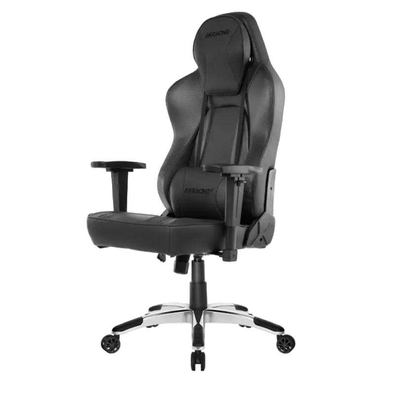 Scaun de birou AKRacing OFFICE Obsidian PU Piele Negru