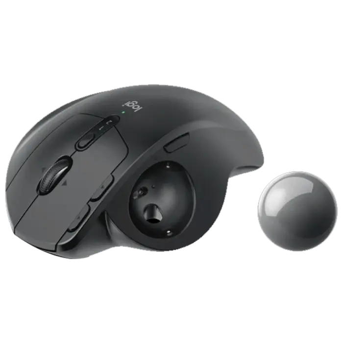 Беcпроводная мышь Logitech MX Ergo Беспроводное Графитовый
