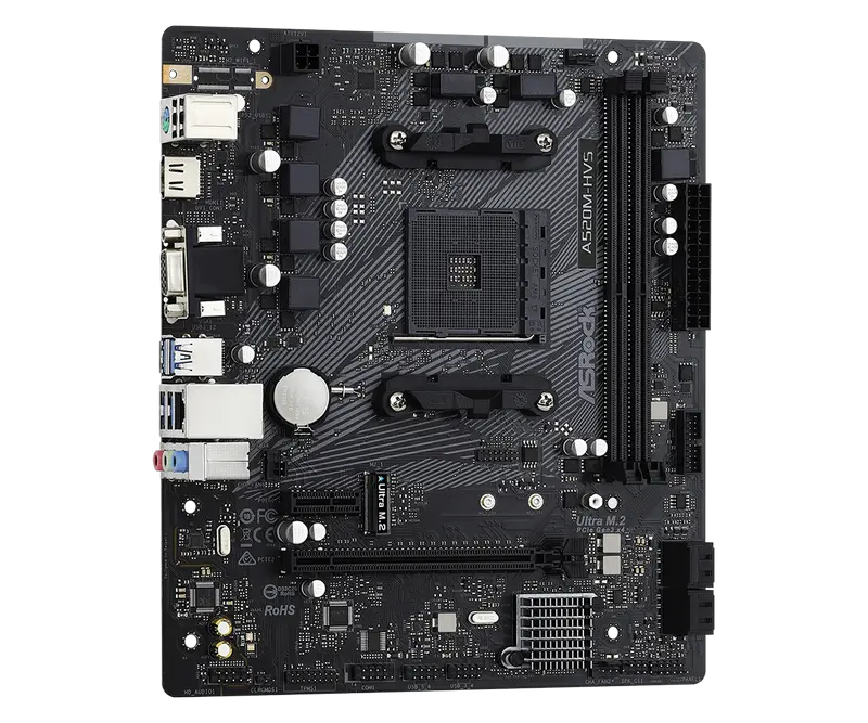 Материнская плата ASRock A520M-HVS AM4 Micro-ATX