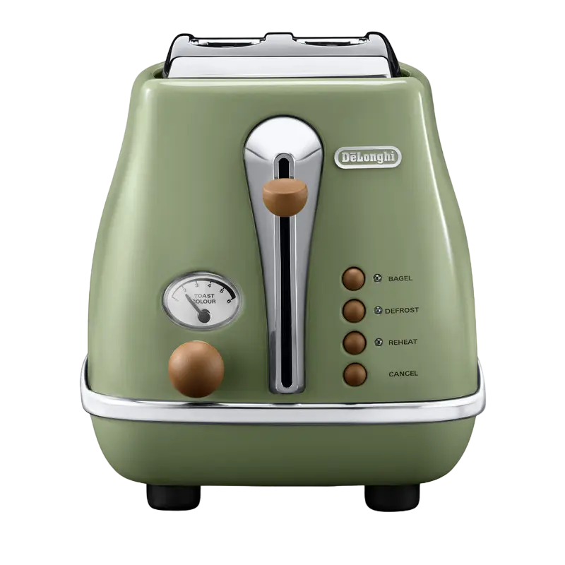 Тостер DeLonghi Icona Vintage Зеленый