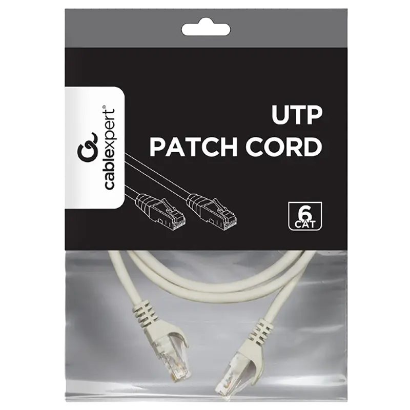 Патч-корд Cablexpert PP6U-1M Серый