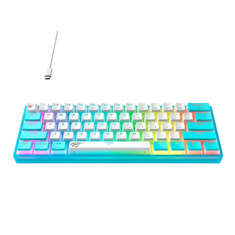 Tastatură Havit KB877L Mecanic Albastru deschis