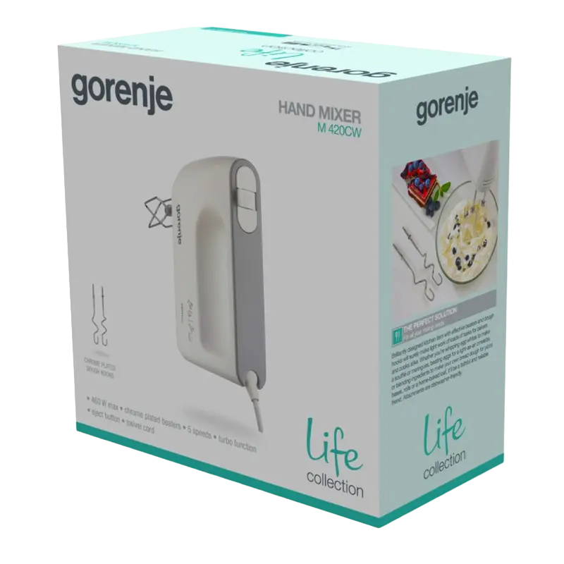 Миксер ручной Gorenje M420CW Белый