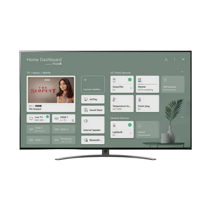 50" LED SMART Телевизор LG 50NANO866PA Черный