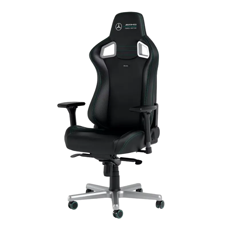 Игровое кресло Noblechairs Epic Mercedes-AMG Petronas F1 Team Edition Искусственная кожа,Ткань Чёрный