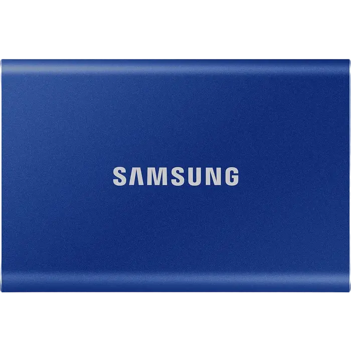 Внешний портативный SSD накопитель Samsung T7 500 ГБ Синий