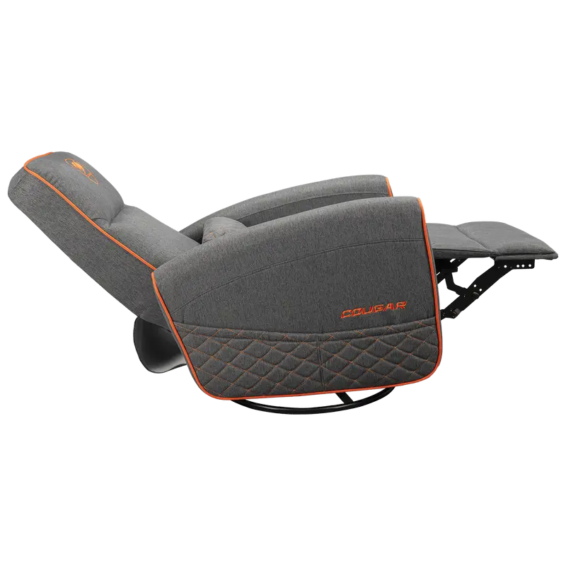 Игровое кресло Cougar FIDOM Имитация льна Серый | Оранжевый