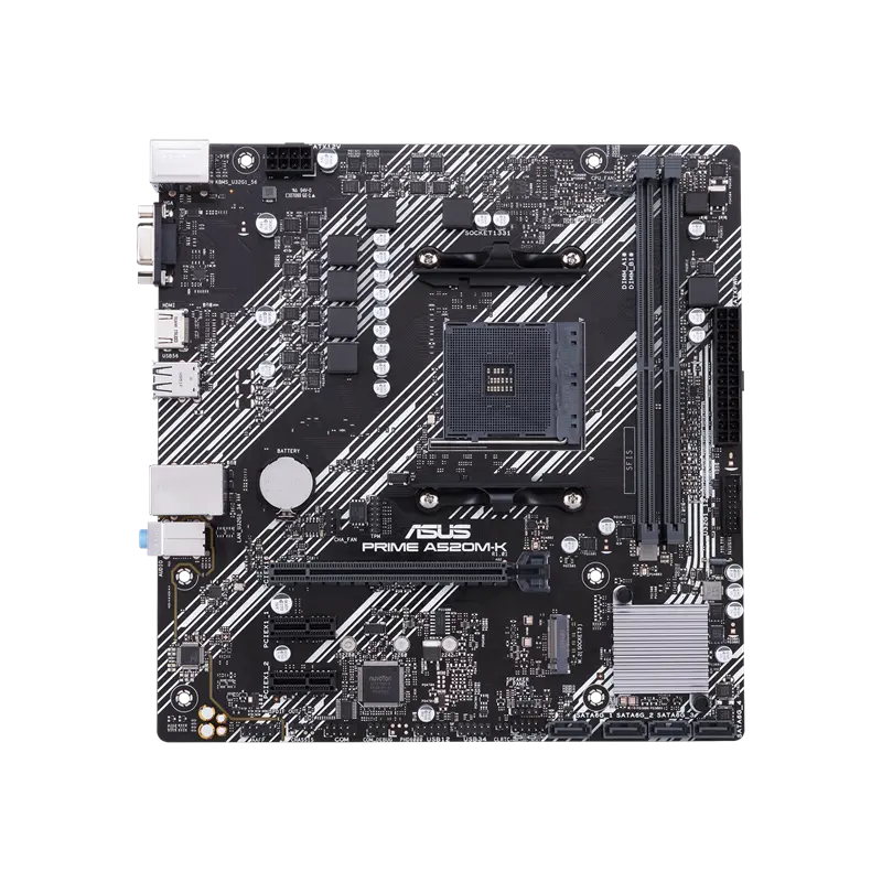 Материнская плата ASUS PRIME A520M-K AM4 Micro-ATX