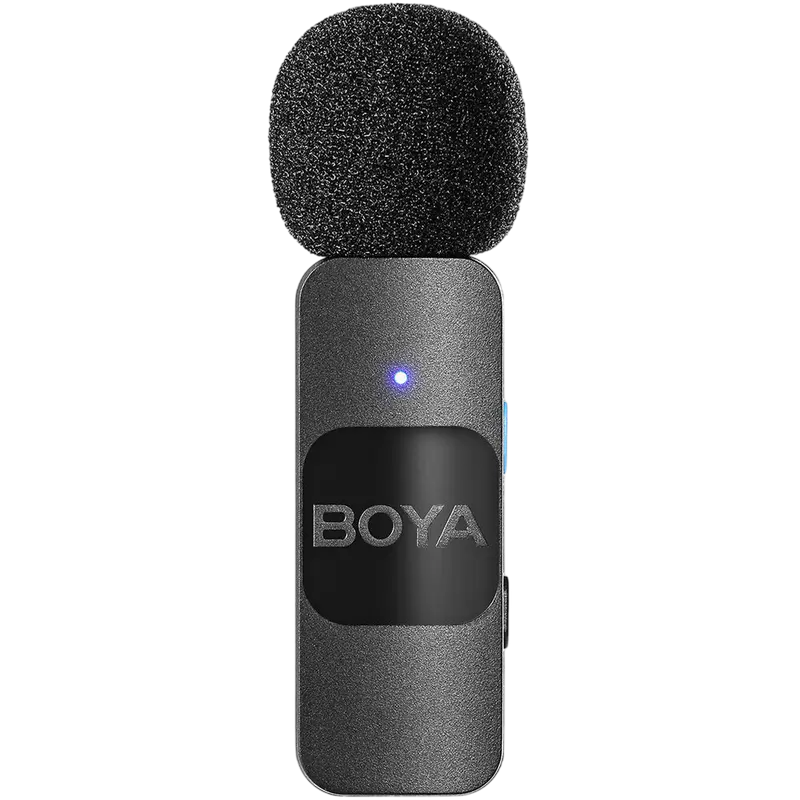 Портативный записывающий микрофон Boya BY-V1 Беспроводной Черный