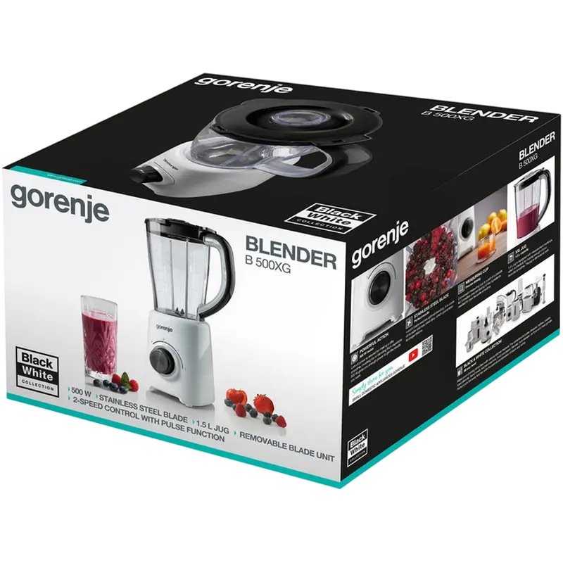 Стационарный блендер Gorenje B500XG Белый