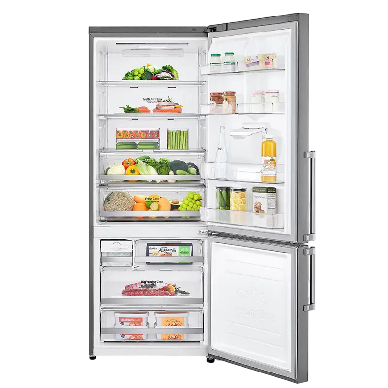 Холодильник LG GBF567PZCMB, DoorCooling+, Серый