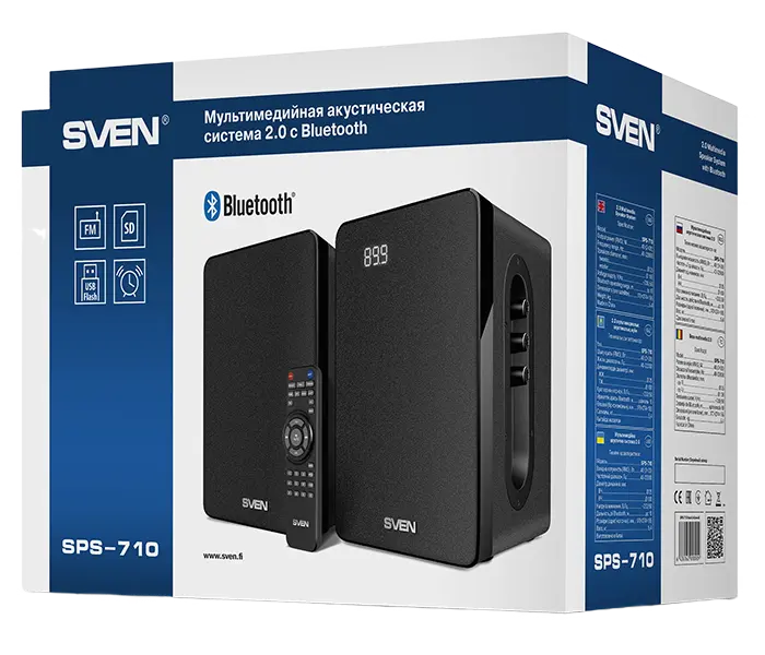 Компьютерные колонки SVEN SPS-710 Черный