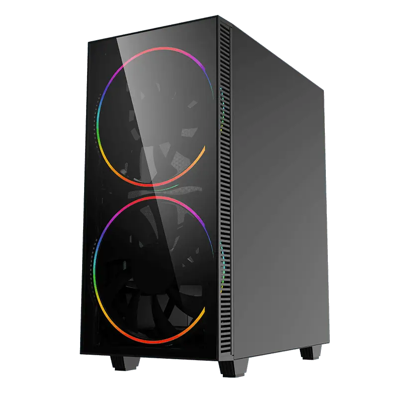 Carcasă PC Gamemax BLACK HOLE Midi-Tower Negru