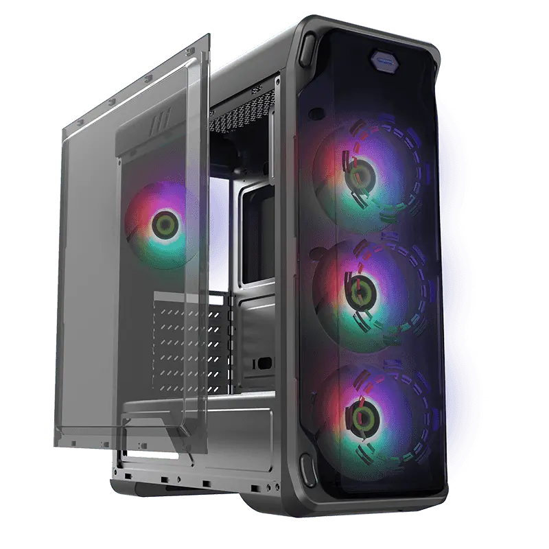 Компьютерный корпус Gamemax STARLIGHT FRGB Midi-Tower Черный