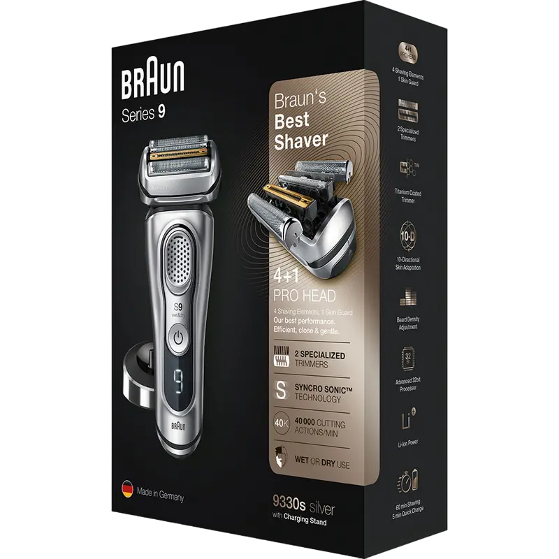 Электробритва мужская Braun Series 9 9330s Серебристый