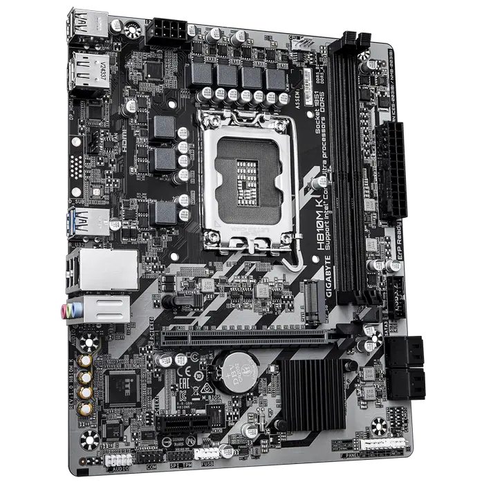 Материнская плата Gigabyte H810M K, LGA1851, Intel H810, Micro-ATX