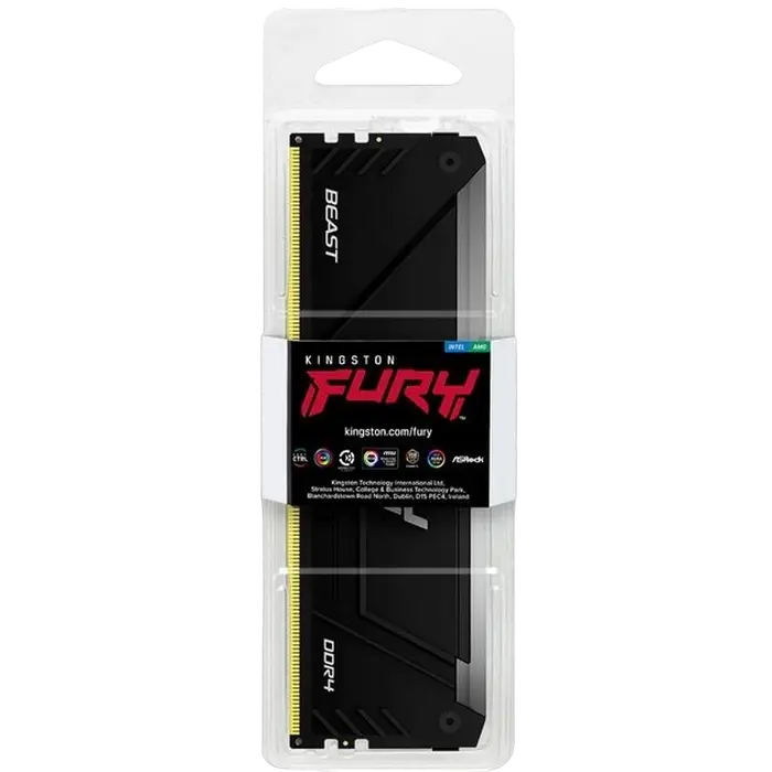 Оперативная память Kingston FURY Beast RGB FURY Renegade 8 ГБ Чёрный