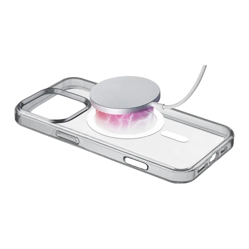 Husă Cellularline Apple iPhone 16 Pro Gloss Mag Case Gloss Mag Transparent
