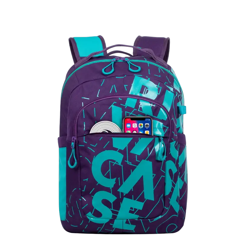 Повседневный рюкзак Rivacase Heide Фиолетовый/Аквамарин