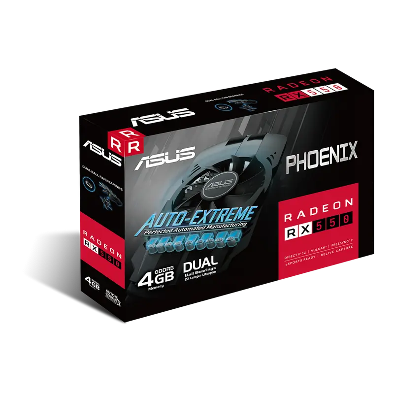 Видеокарта ASUS Phoenix Radeon RX 550 EVO