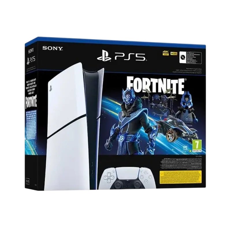Игровая консоль SONY PlayStation 5 Slim Digital Edition + Fortnite Белый