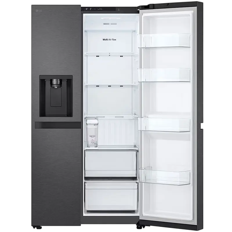 Холодильник LG GSLC41EPPE, Матовый черный