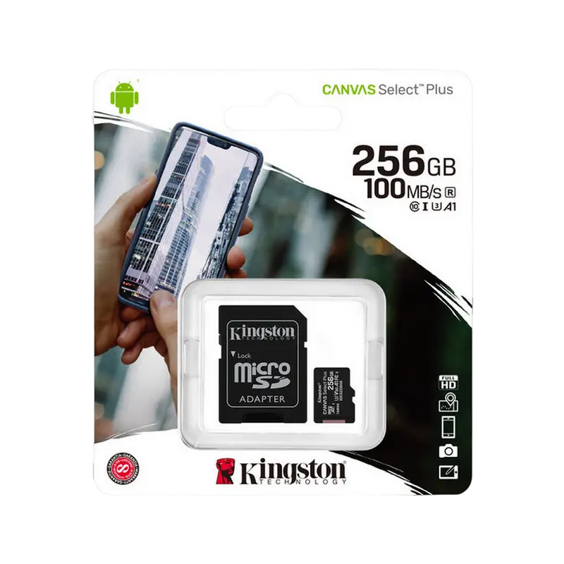 Карта памяти Kingston Canvas Select Plus 256ГБ