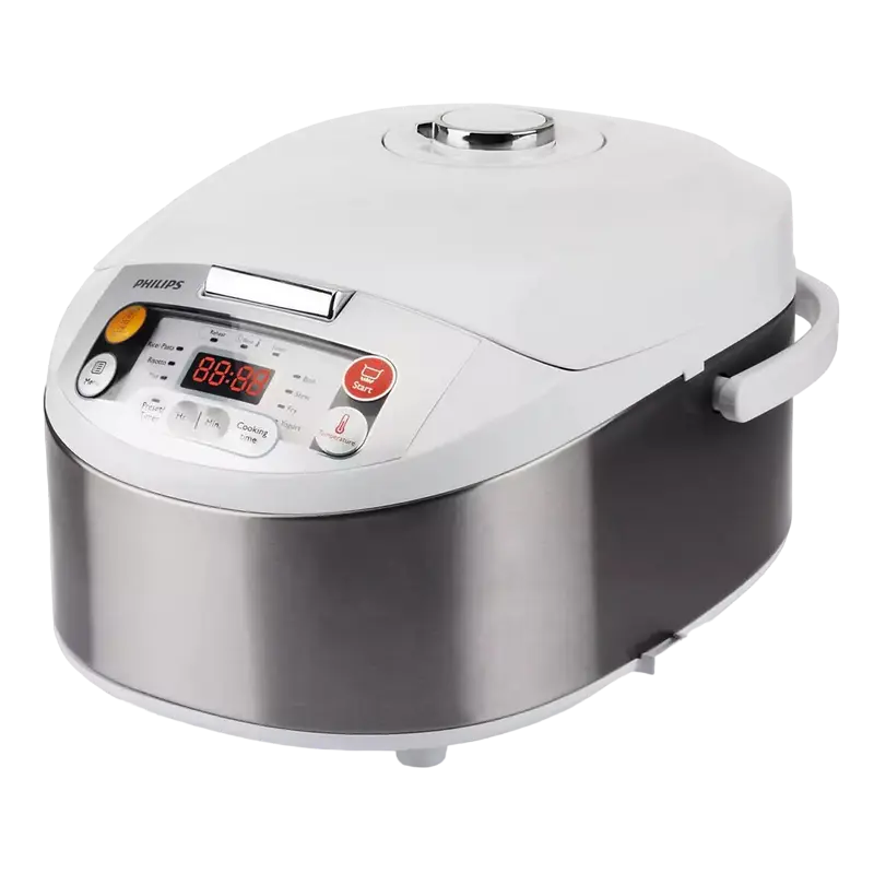 Мультиварка Philips HD3037/70 Нержавеющая Сталь | Белый