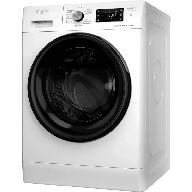 Стирально-сушильная машина Whirlpool FFWDB 864349 BV EE Белый