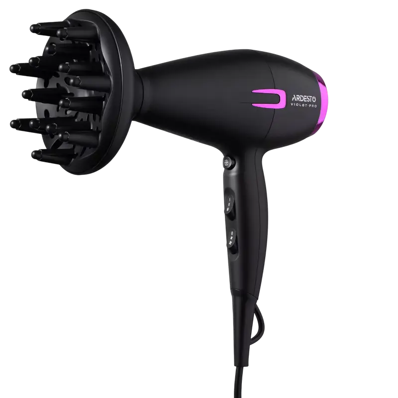 Фен Ardesto HD-Y221PRO Чёрный | Фиолетовый