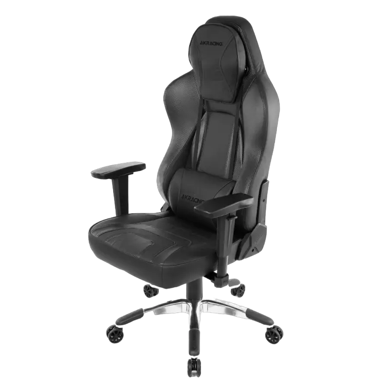 Scaun de birou AKRacing OFFICE Obsidian PU Piele Negru