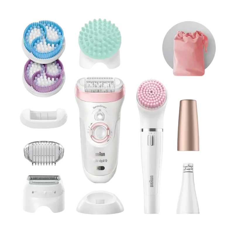 Epilator Braun SES9985BS Alb/Roz