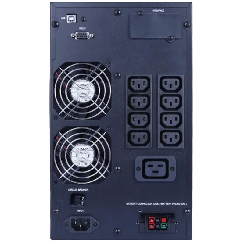 Sursă de alimentare neîntreruptibilă PCM MAC-2000 IEC Negru