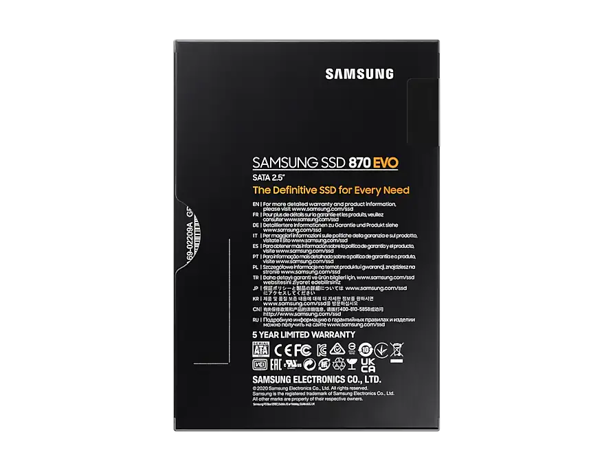 Накопитель SSD Samsung 870 EVO 250GB