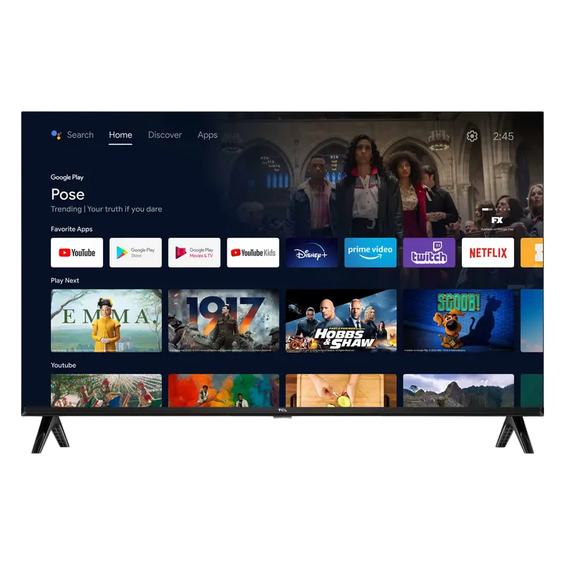 32" LED SMART Телевизор TCL 32S5400A Черный