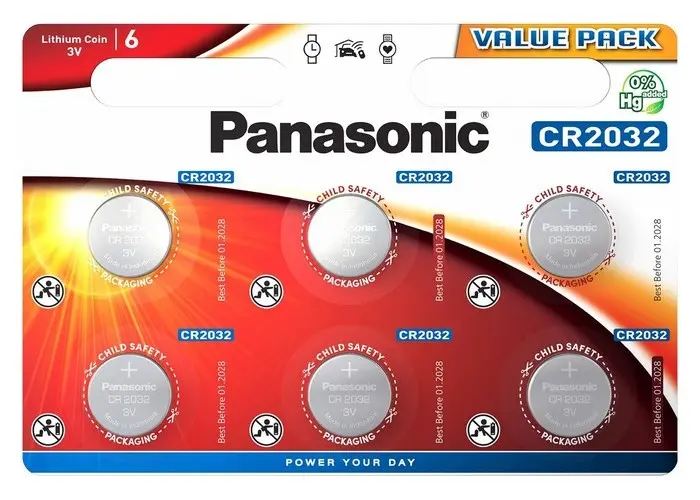 Дисковые батарейки Panasonic CR-2032EL CR2032