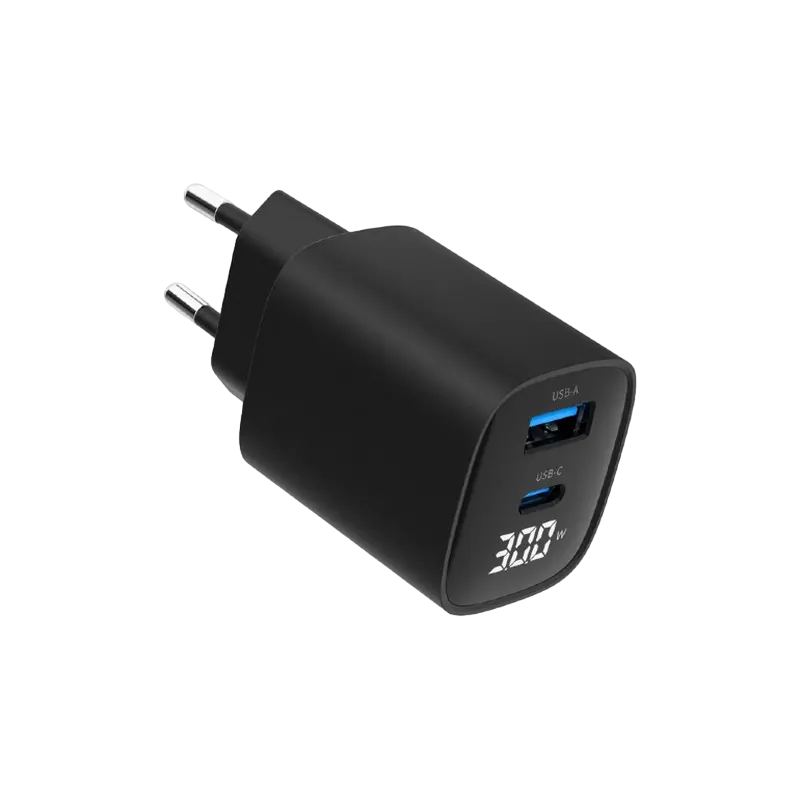 Încărcător Gembird TA-UC-PDQC30LCD-BK-01 Negru