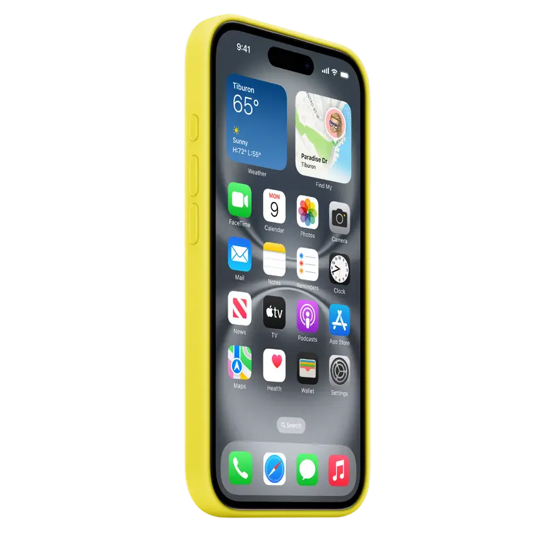 Чехол Apple iPhone 16 Silicone Case MagSafe A3313 Silicone Case with MagSafe Star Fruit