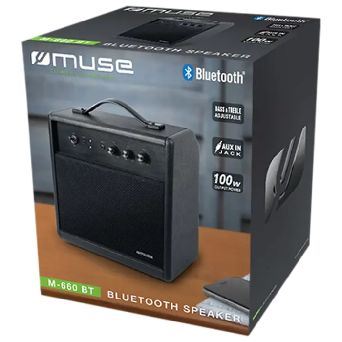 Беспроводные колонки для дома MUSE M-660 BT Чёрный